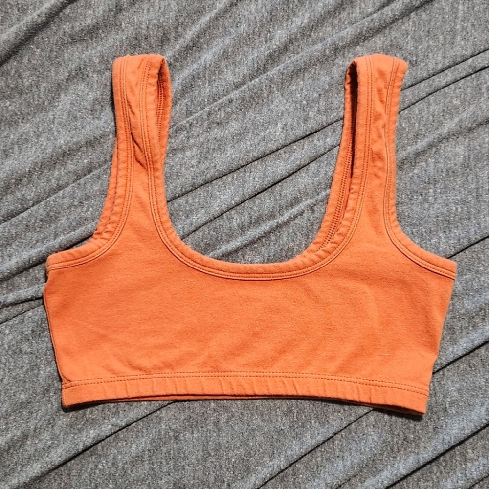 ARQ S Wide Strap Bra in Rust